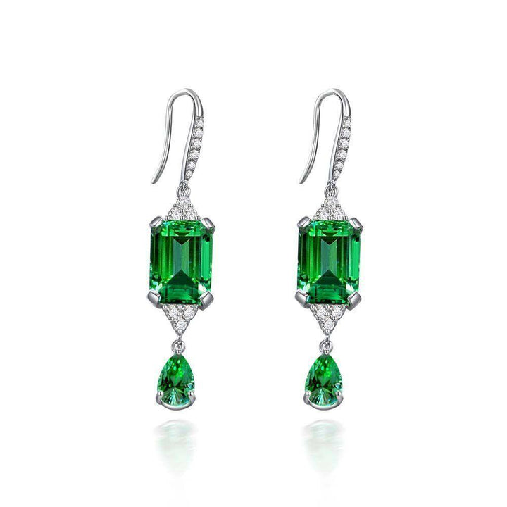 Emerald Cut Emerald Ring Set - HERS