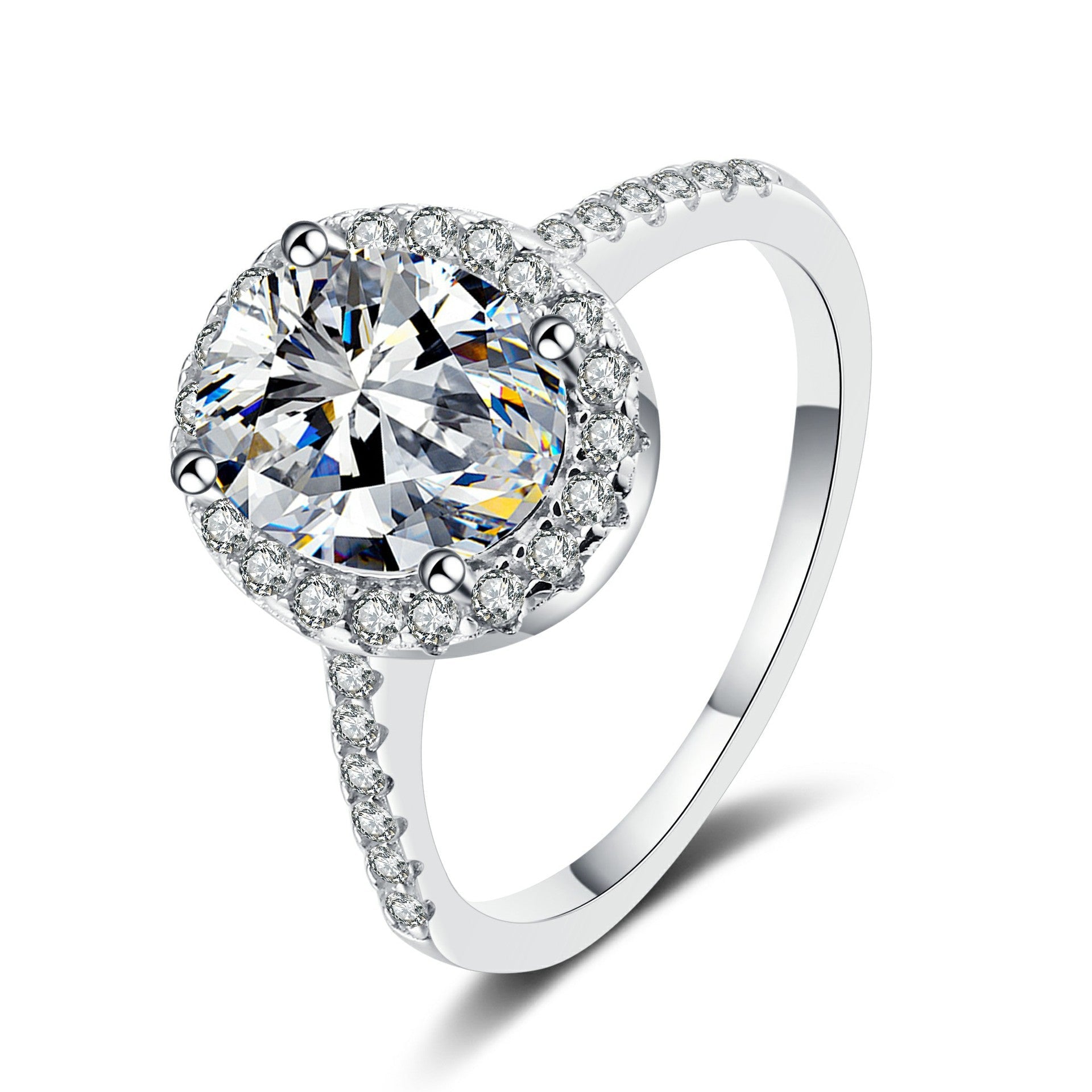 2 Carat Oval Moissanite Ring - HERS