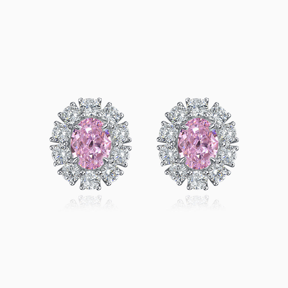 Pink Diamond Stud Earrings - HERS