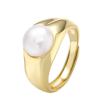 Simple Freshwater Pearl Ring