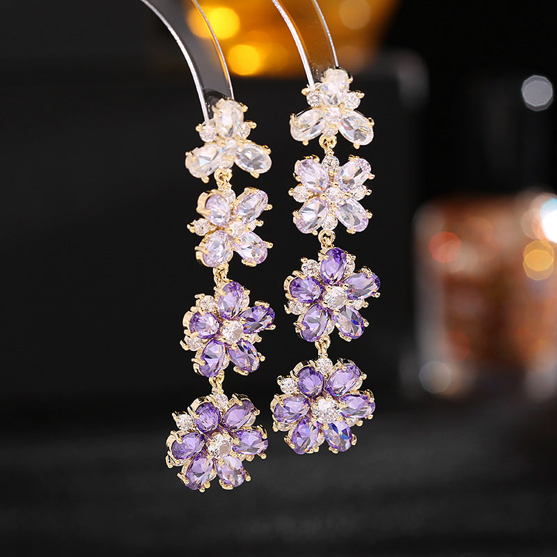 Flower Dangle Earrings - HERS