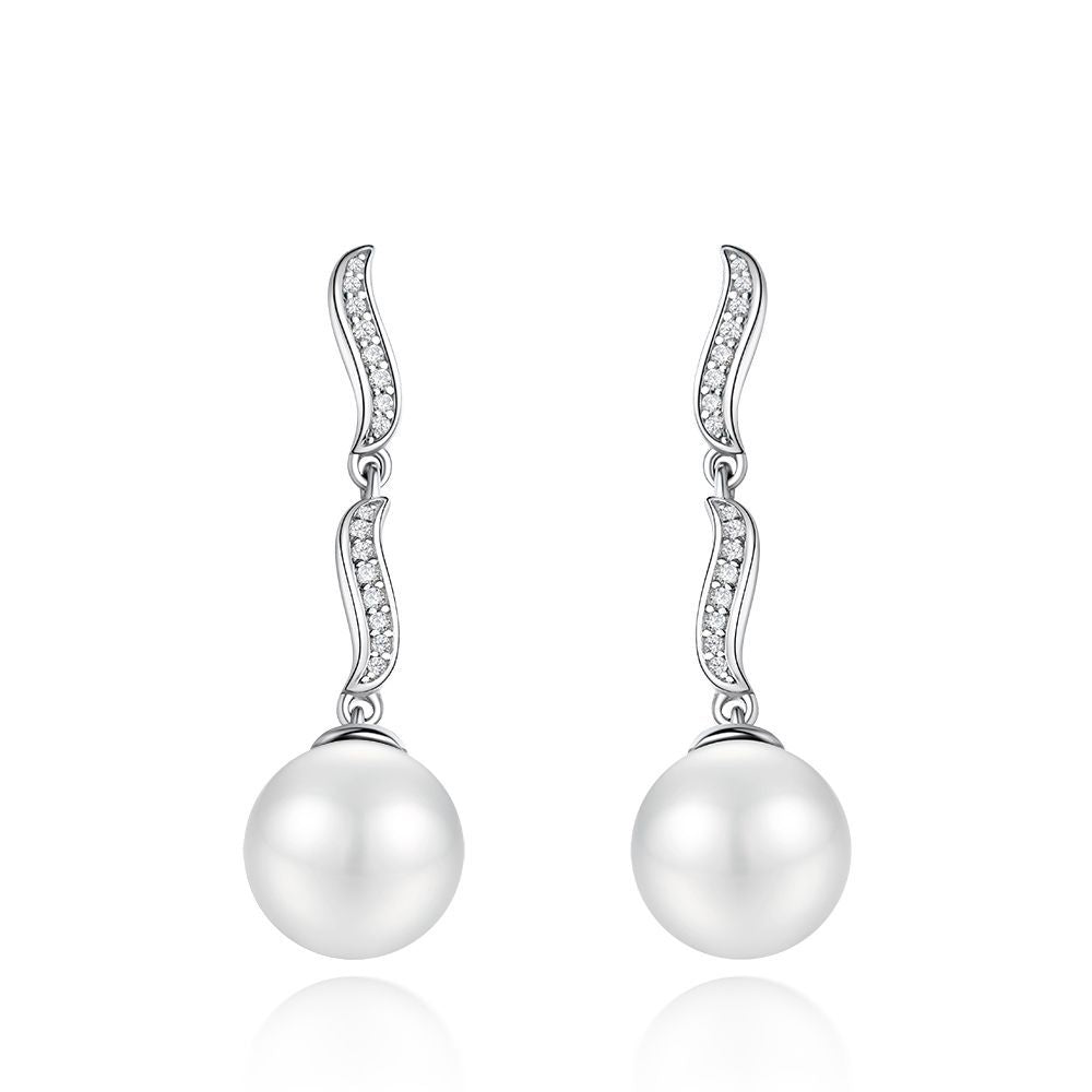Pearl Dangle Earrings - HERS