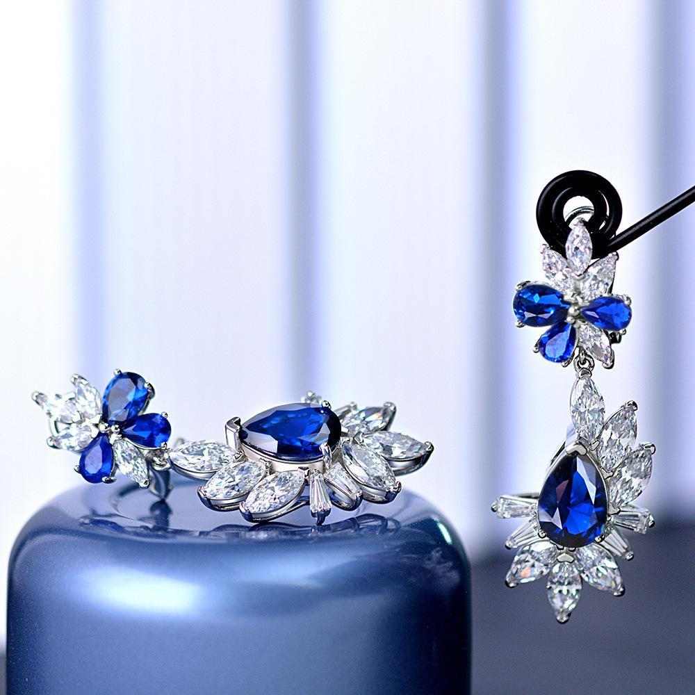 White Sapphire Earrings - HER'S