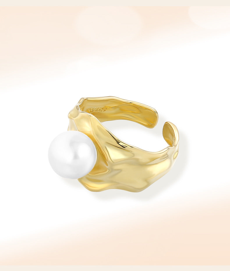 Art Deco Pearl Ring - HERS