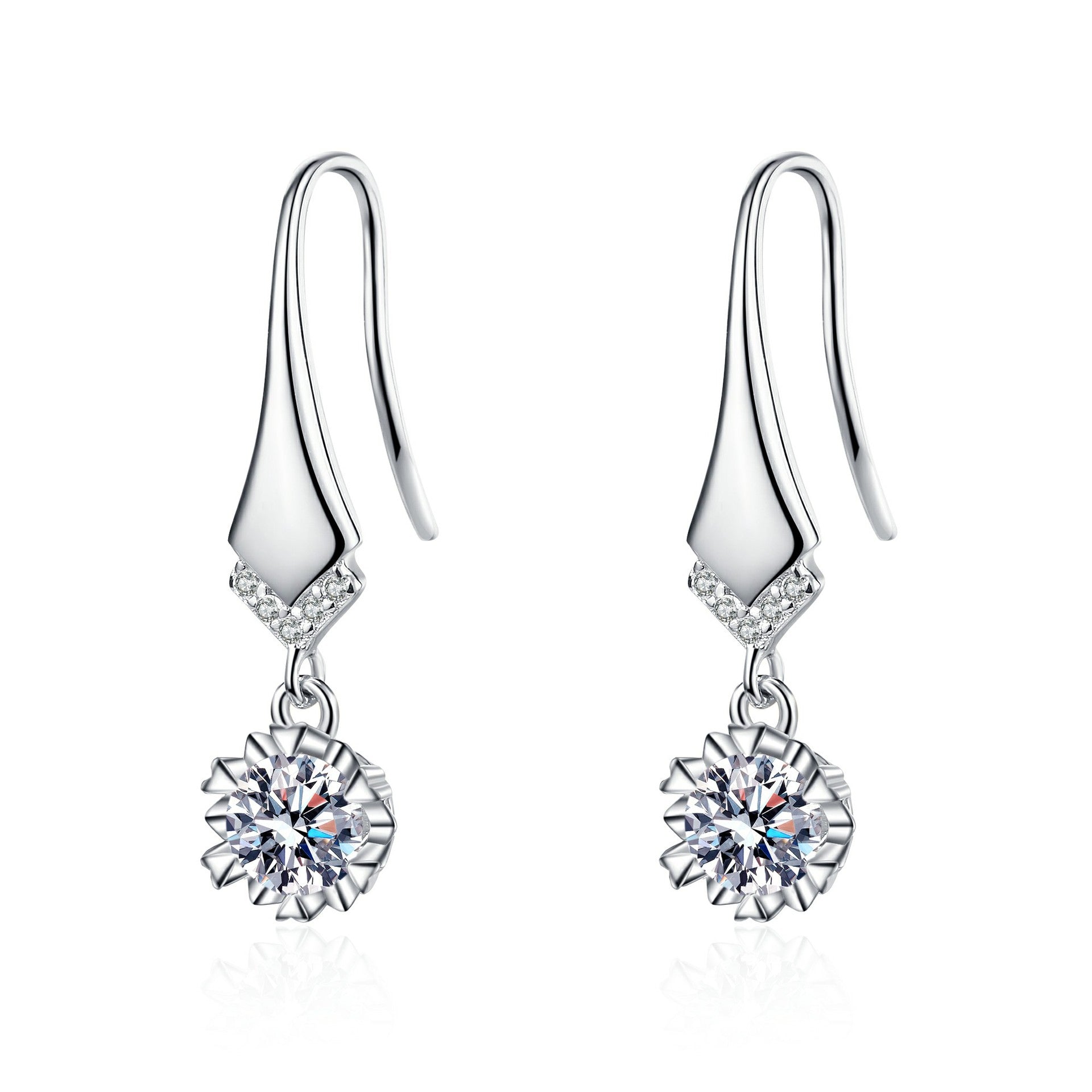 Moissanite Drop Earrings - HERS