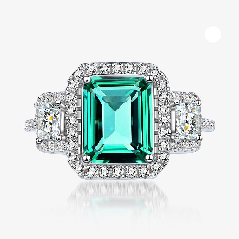 Vintage Emerald Cut Emerald  Ring