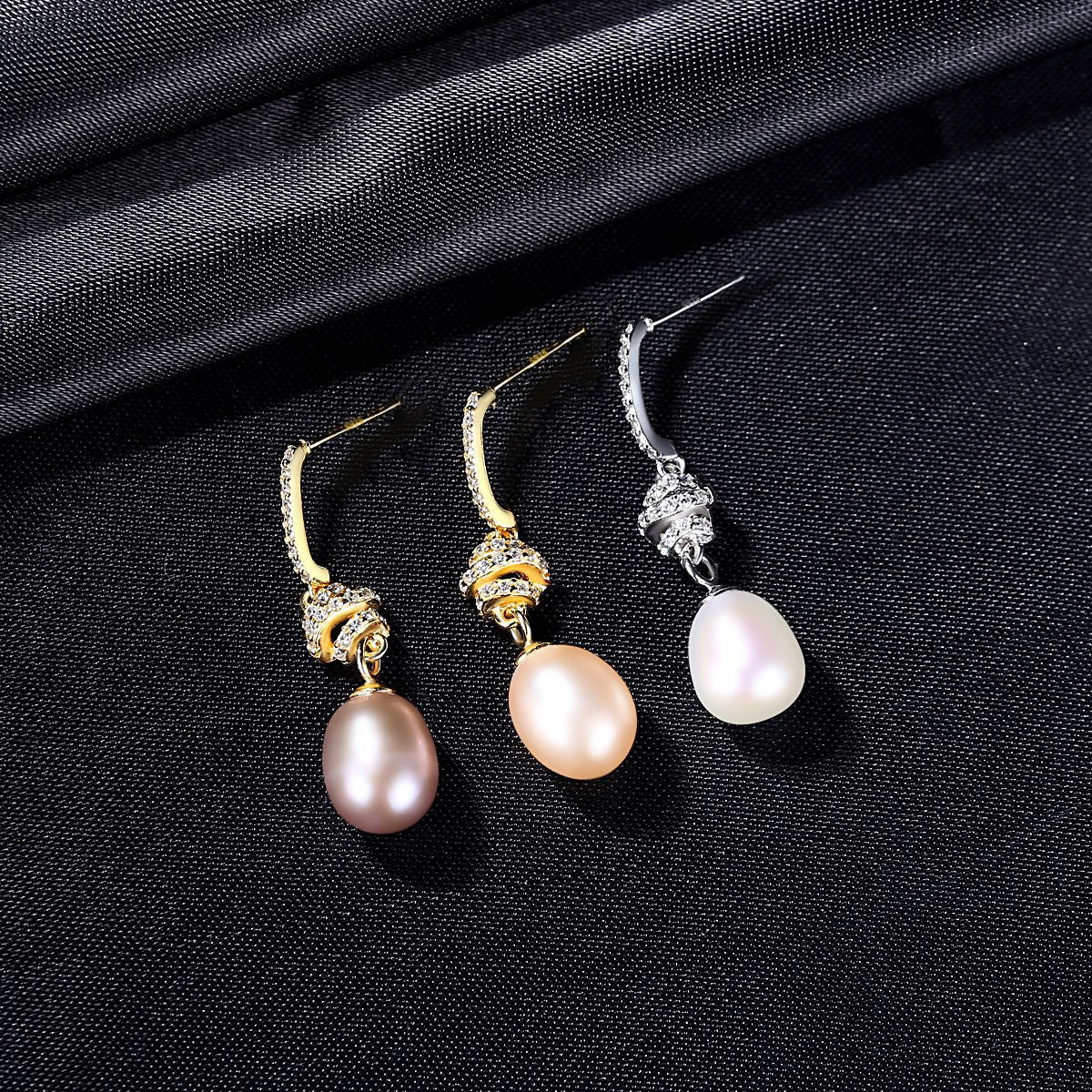 Gold Pearl Earrings - HERS