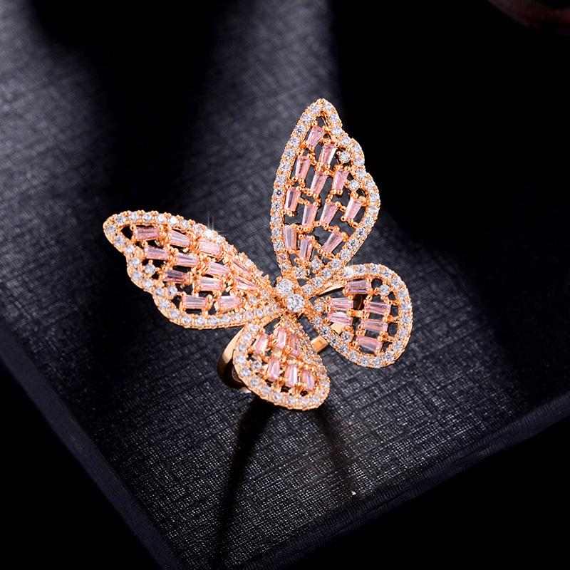 Adjustable Cute Butterfly Ring - HERS