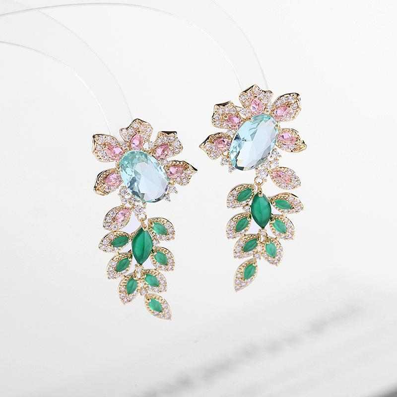 Pink Flower Earrings - HERS