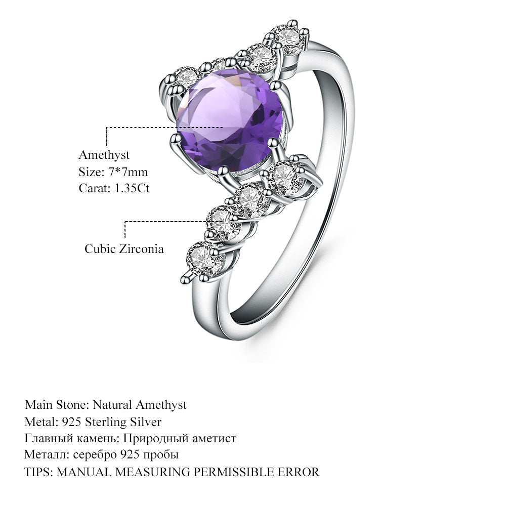 Amethyst Stone Ring - HERS