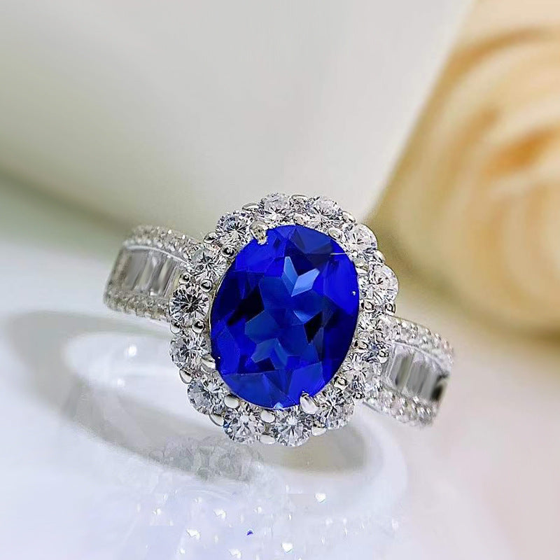 Vintage Oval Sapphire Stone Ring