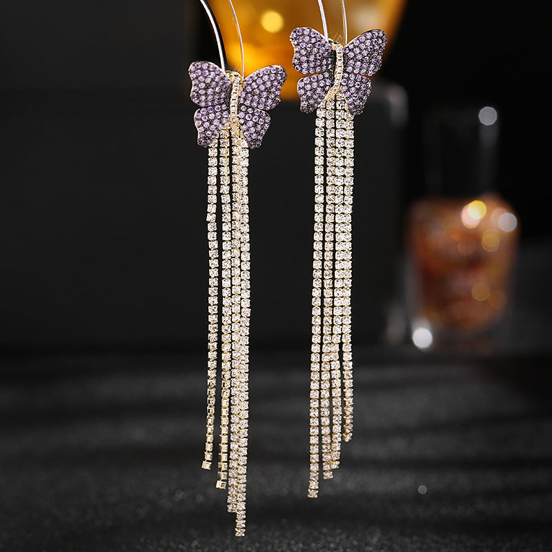 Butterfly Dangle Earrings for Women - HERS