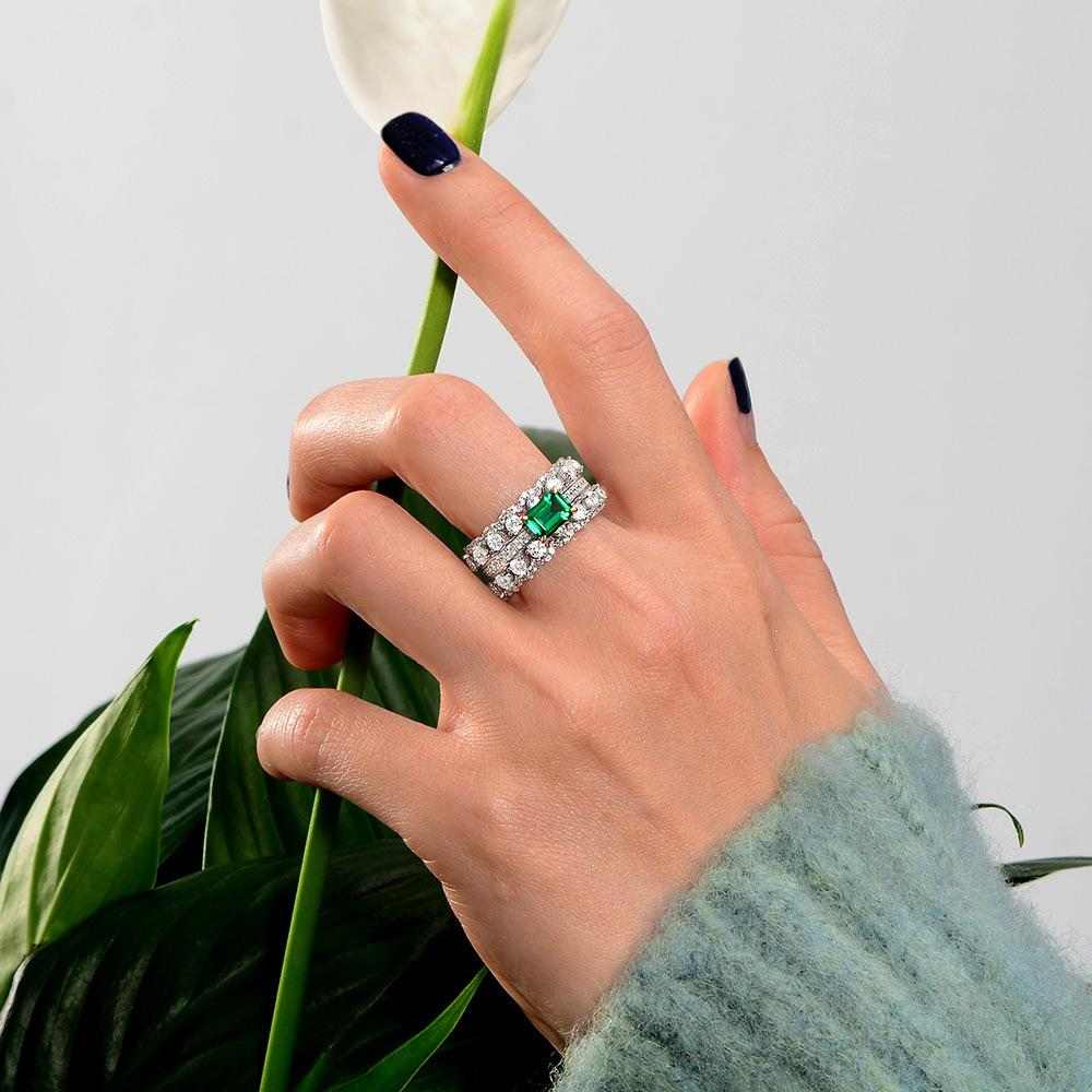 Emerald Band Ring - HERS