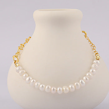 Baroque Pearl Chain Bracelet - HERS