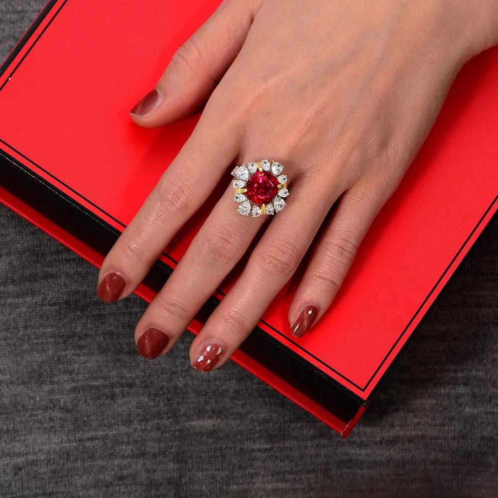 Luxury Big Gem Ruby Ring - HERS