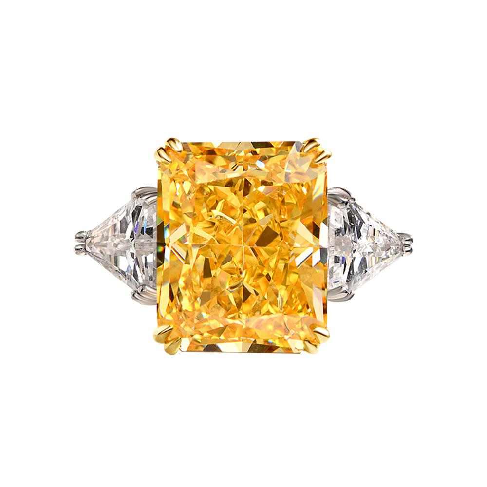 Canary Yellow Diamond Engagement Ring - HERS