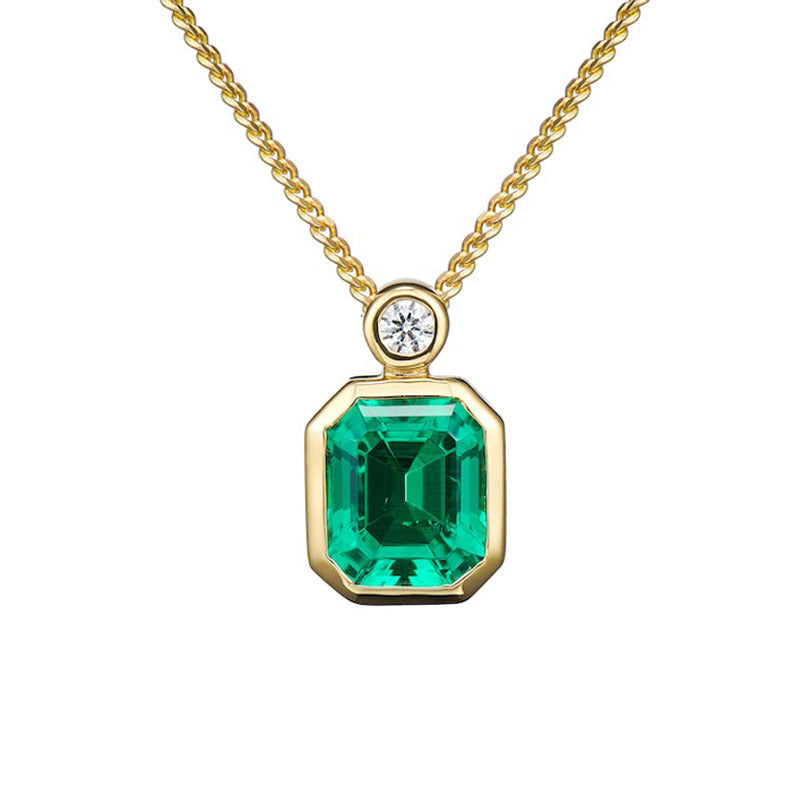 Emerald Pendant Gold - HERS