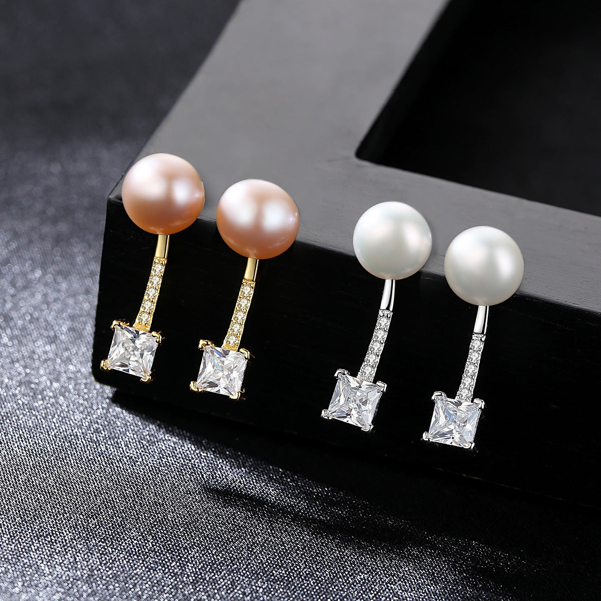 Pearl Diamond Earrings - HERS