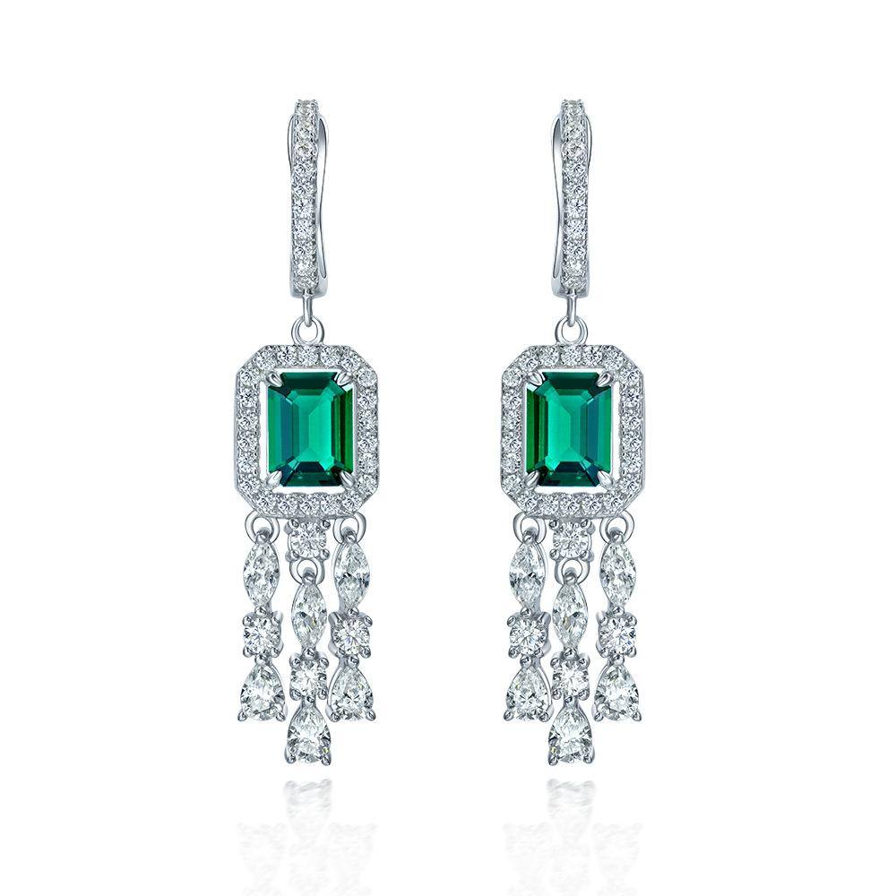 Green Emerald Earrings - HERS