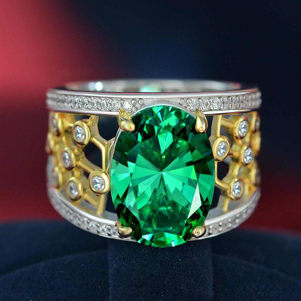 Vintage Oval Emerald Ring - HER'S