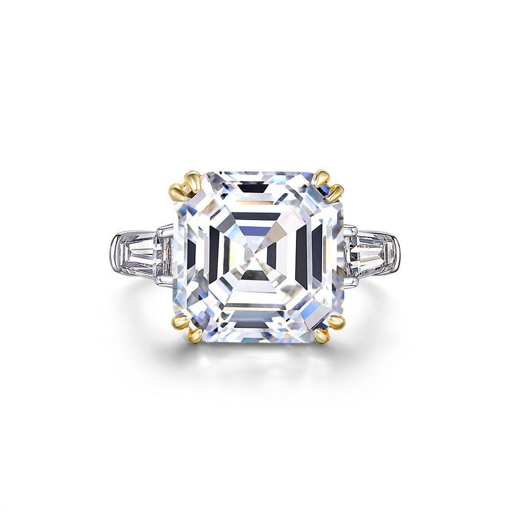 Asscher Cut Diamond Engagement Ring - HERS