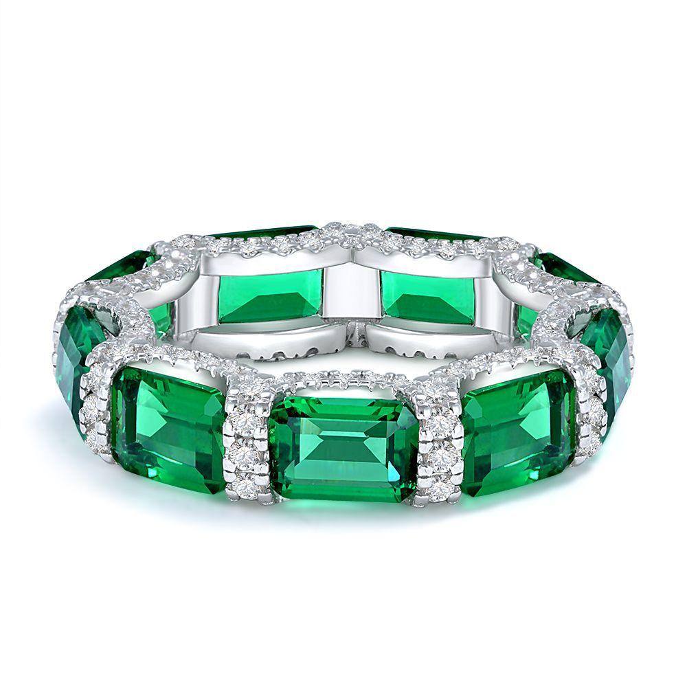 Emerald Eternity Ring - HERS
