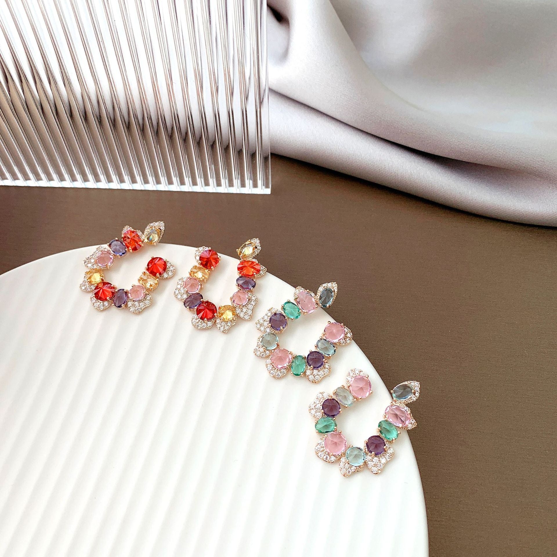 Multicolor Wreath Earrings - HERS