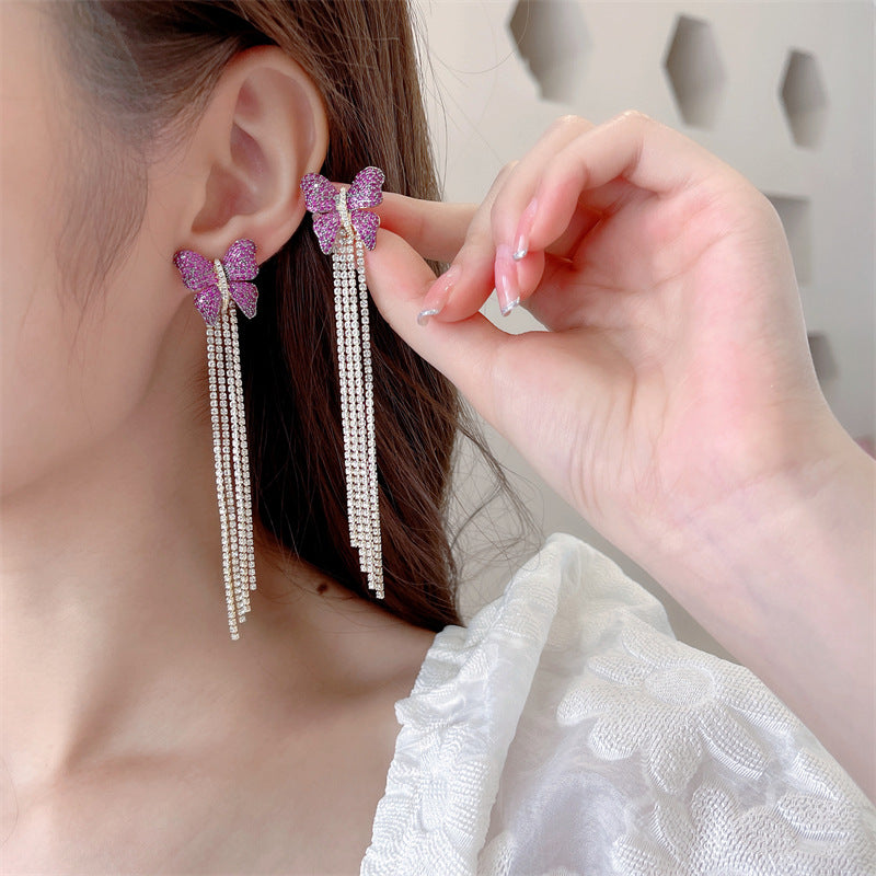 Butterfly Dangle Earrings for Women - HERS