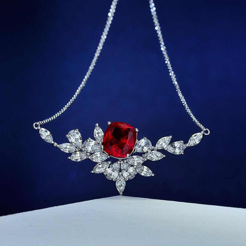 Ruby and Diamond Necklace - HER'S