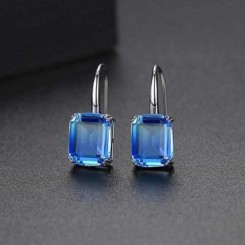 Light Blue Stone Earrings - HERS